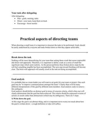 Management and leadership notes | DOC