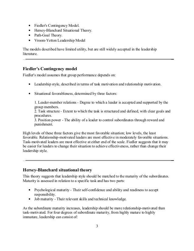 hersey blanchard model and the vroom jago model Vroom jago leadership model is of interest to us right now vroom jago leadership model uses decision trees and tradeoffs for a arriving at a set of branched decisions the vroom jago leadership model relates leadership behavior and participation to decision making. hersey blanchard model and the vroom jago model Vroom jago leadership model is of interest to us right now vroom jago leadership model uses decision trees and tradeoffs for a arriving at a set of branched decisions the vroom jago leadership model relates leadership behavior and participation to decision making.