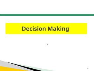 54
Decision Making
“
 