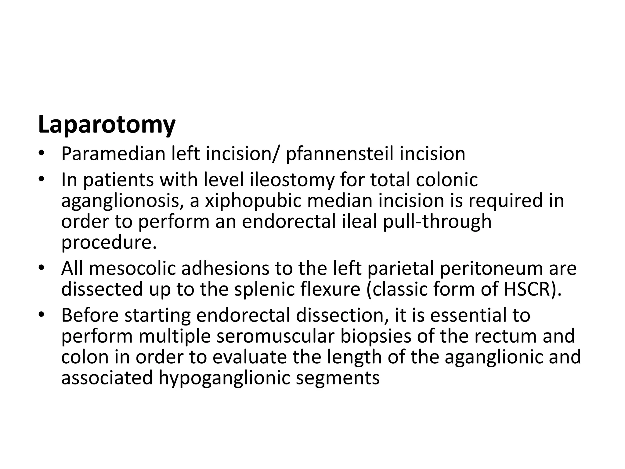 Management and surgical procedures of Hirschsprung disease | PPTX
