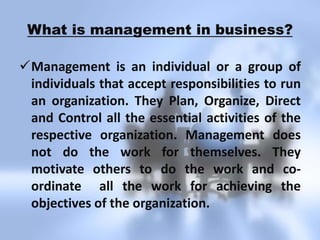 Management art and science