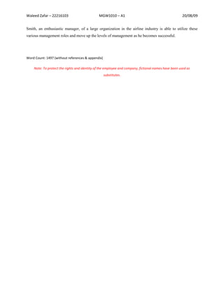 Management Assignment 1