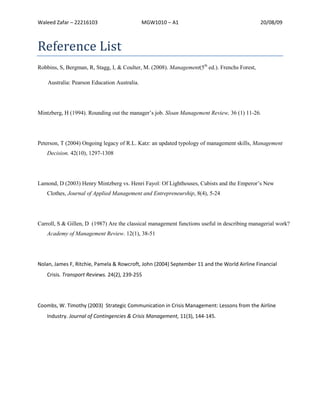 Management Assignment 1