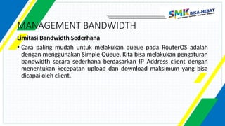 Comprehensive Guide to Bandwidth Management Using RouterOS Simple Queue ...