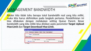 Comprehensive Guide to Bandwidth Management Using RouterOS Simple Queue ...