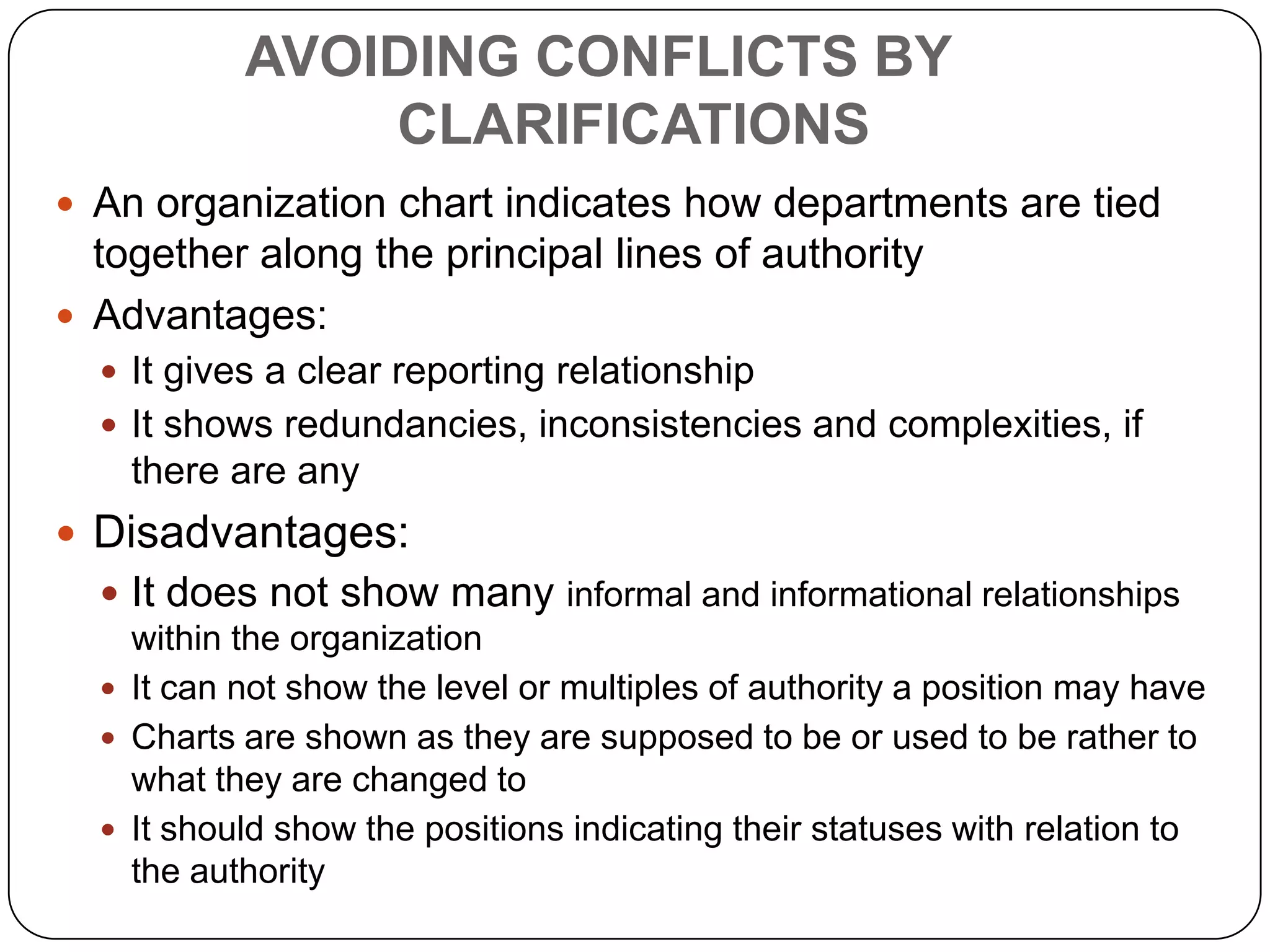 MAKING STAFF MORE EFFECTIVEUnderstanding authority relationshipMaking line listen to staffKeeping staff informedRequiring complete staff workMaking staff work as a way of organizational life