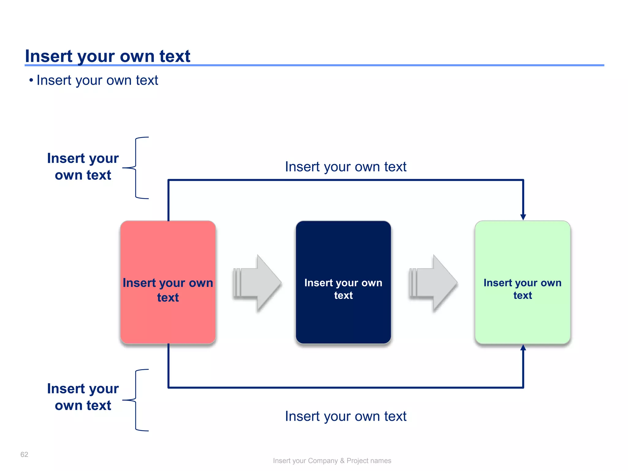 62
Insert your Company & Project names
62
Insert your own text
• Insert your own text
Insert your own
text
Insert your own
text
Insert your own
text
Insert your own text
Insert your own text
Insert your
own text
Insert your
own text
 