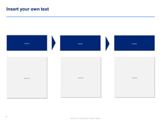 70
Insert your Company & Project names
70
Insert your own text
..... ..... .....
...............
 