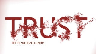 KEY TO SUCCESSFUL ENTRY
 