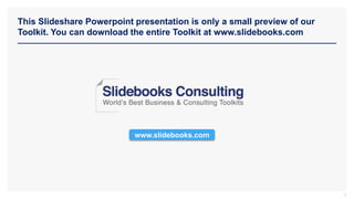This Slideshare Powerpoint presentation is only a small preview of our
Toolkit. You can download the entire Toolkit at www.slidebooks.com
2
www.slidebooks.com
 