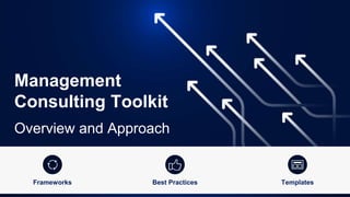 Management
Consulting Toolkit
Overview and Approach
Best Practices
Frameworks Templates
 