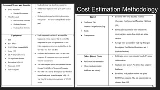 Cost Estimation Methodology
8
 
