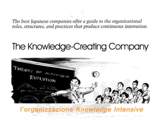 l’organizzazione Knowledge Intensive
 