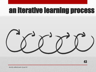 an iterative learning process
david.vallat@univ-lyon1.fr
43
 