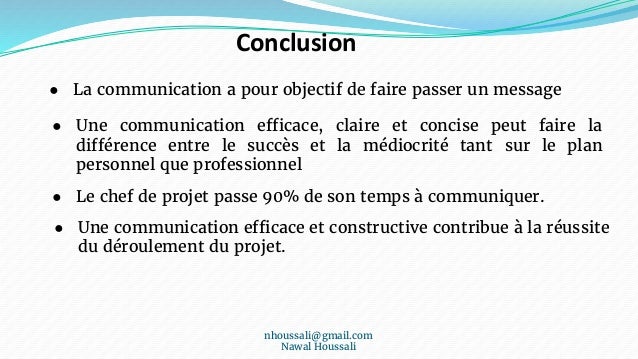 Management des communications du projet