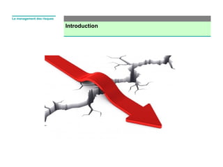 Introduction
Le management des risques
 
