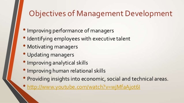 Management development methods