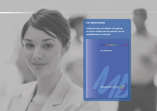 uw DriJfveren

     Drijfveren zijn voorspellers van gedrag.
     Zij geven richting aan het gebruik van uw
     mogelijkheden en talenten.




14
 