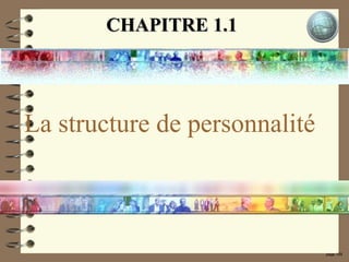 page 159
La structure de personnalité
CHAPITRE 1.1CHAPITRE 1.1
 