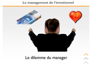 Le management de l‘émotionnel




 Le dilemme du manager
 