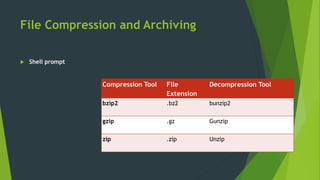 Management file and directory in linux | PPSX