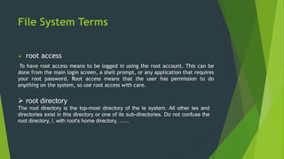 Management file and directory in linux | PPSX