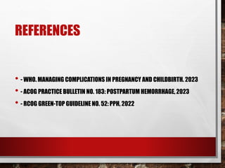Pph Rcog Guidelines.pdf Management for Hemodynamic Stabilization in Postpartum Hemorrhage.pdf