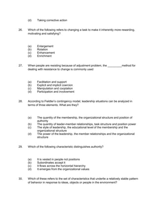 Amity MBA 1st Sem ASODL Management Functions & Behavior | DOC
