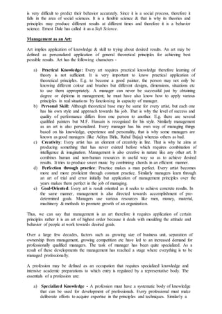 Management function notes by Malay Ghosh | DOC