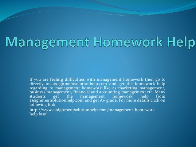 Management coursework help