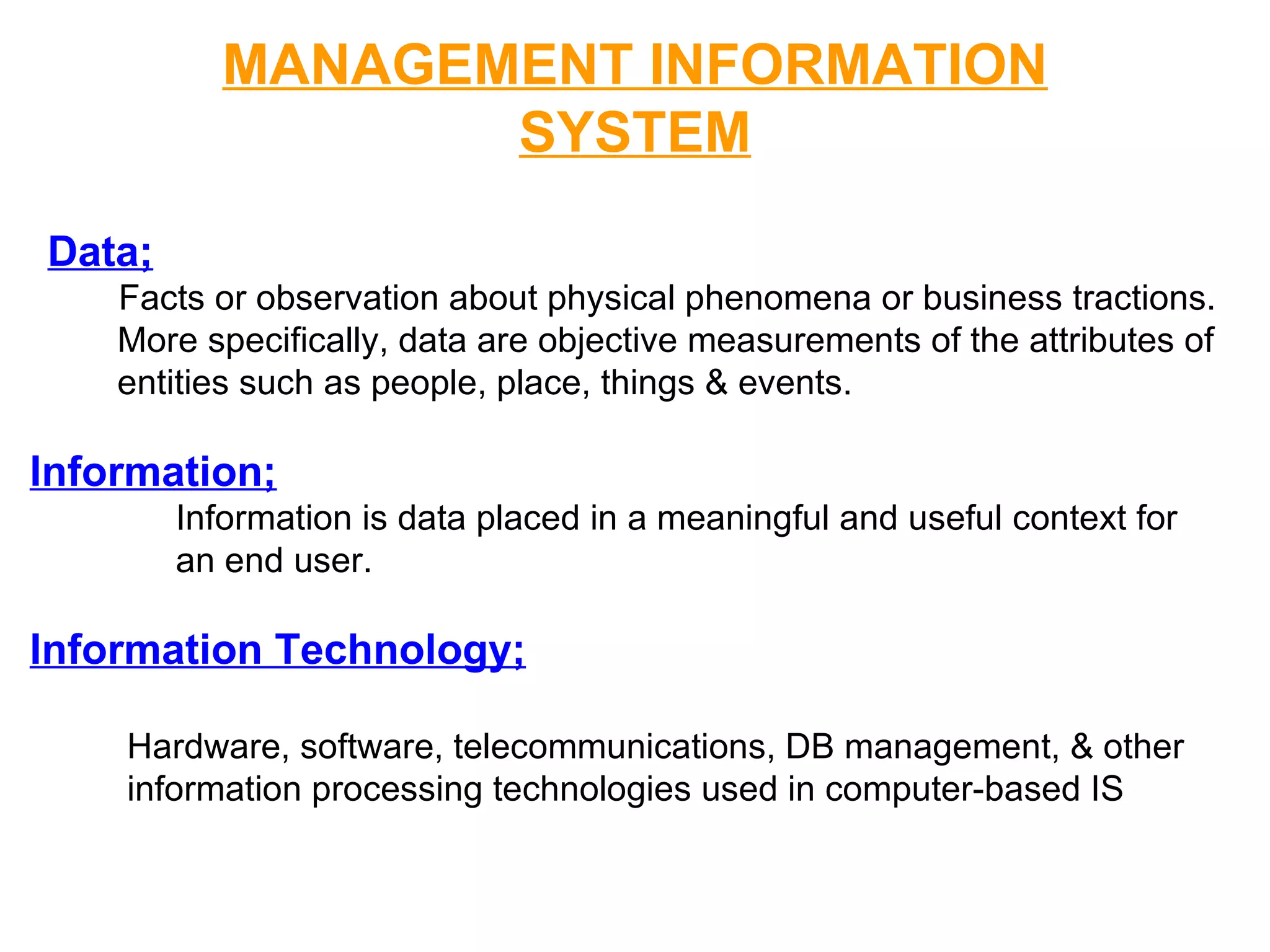 MELJUNManagement information system | PPT | Information Services ...