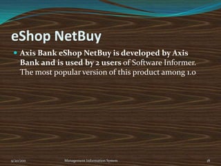 Customer Identification9/20/2011Management Information System9In Standard Chartered bank there is their own information management named software “Virses”is working which is connected to NADRA. So if any new client wants to open an account in thebank the system automatically send a request to NADRA to check and verify the customer IDnumber. Which helps the management to identify whether he/she is using his original ID card or not