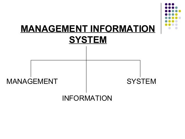 Management information system