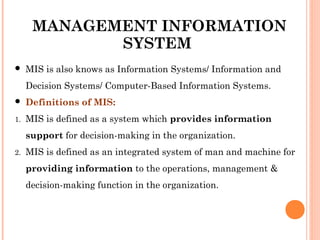Management information system | PPT