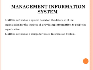 Management information system | PPT