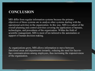 Management information system