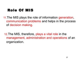 Management information system | PPT