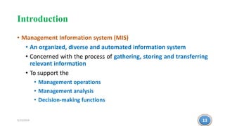 Management information system (MIS) | PPTX
