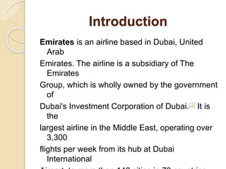 Management information system in emirates airlines | PPTX