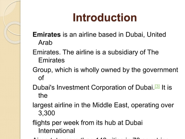 Management Information System In Emirates Airlines PPT