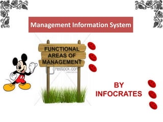 Management Information System
FUNCTIONAL
AREAS OF
MANAGEMENT

BY
INFOCRATES
www.themegallery.com

 