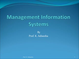 Management information systems | PPT