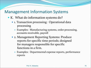 Management information systems | PDF