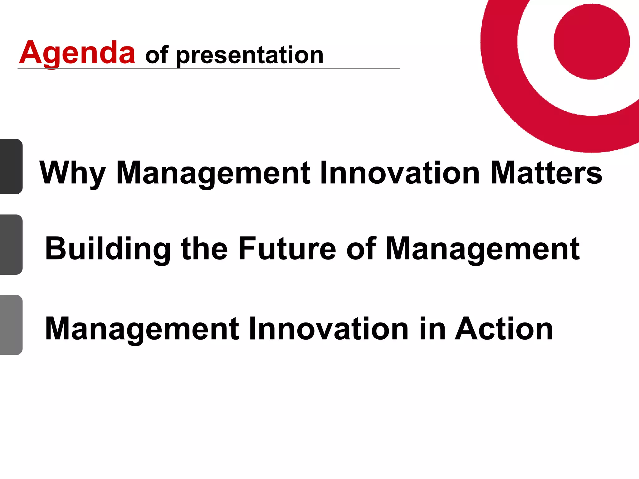 Agenda # 2 BarrierNo slackbutHowEfficient(balance)time&spaceslackin operationInnovation