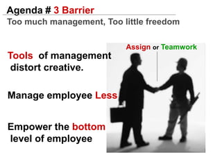  Portfolio AggregationProcess Idea Crossing's Innovation  Challenge program Matrixed organizationSenior Manager,Global Strategy and Businessdevelopment Innovator mentor trainingTraining Option in training