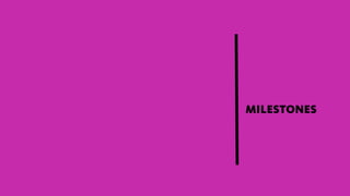 MILESTONES
 