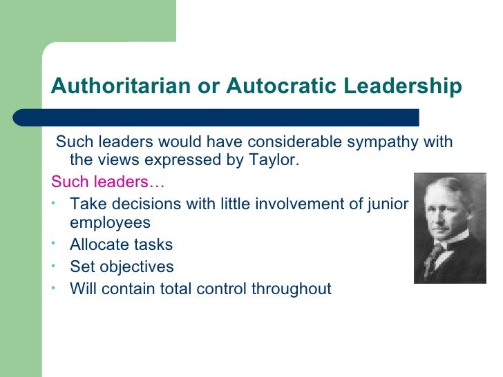 What are the names of some autocratic leaders?