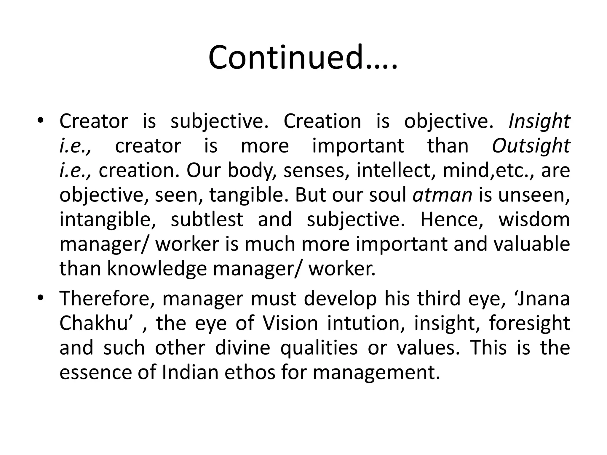 Management Lessons From Indian Scriptures 1 Pptx