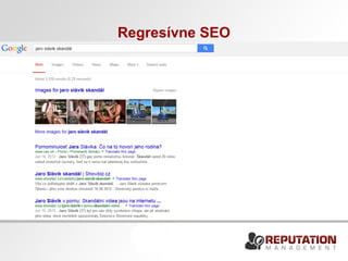 Regresívne SEO 
 