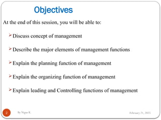 Fundamentals of Management: Key Functions and Practices | PPTX